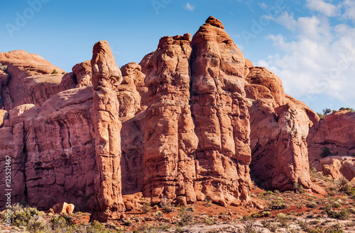 Fotografie, Obraz Phallus Rock Hoodoo Arches National Park Moab Utah