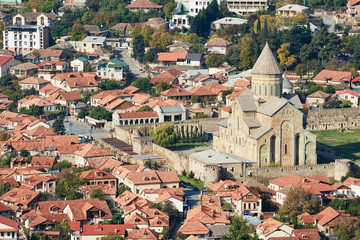 Wall Mural - Svetitskhoveli Christian orthodox cathedral church in Mtskheta, Georgia