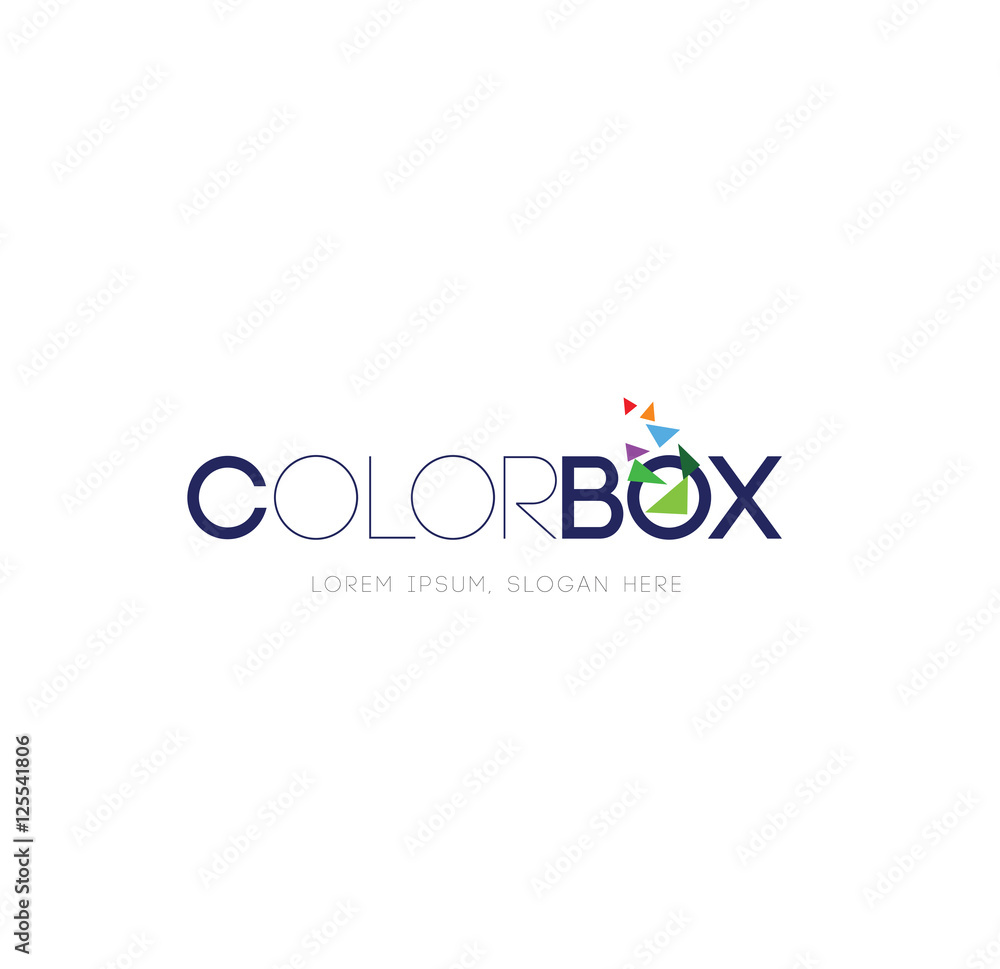 The Color Logo Concept Stock Vector | Adobe Stock