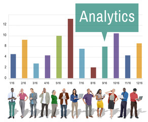 Canvas Print - Analytics Analysis Insight Connect Data Concept