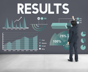 Wall Mural - Business Profit Results Analytics Statistics Concept