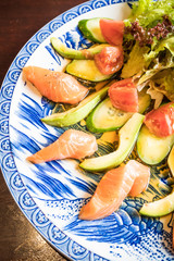 Poster - Salad salmon avocado