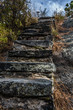 Old Rock Masonry Stairs leading to Lemmon Rock Fire Lookout in the Santa Catalina Mountains near Tucson, Arizona