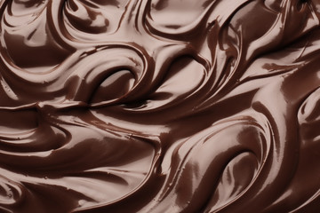 Wall Mural - Melted chocolate background