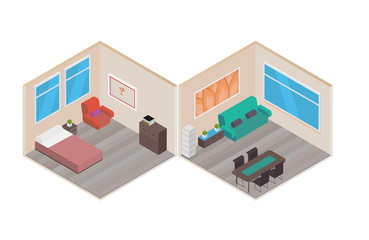 Poster - Isometric houses