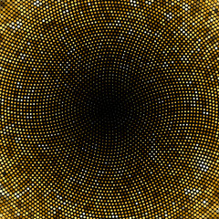 Wall Mural - golden dotted background template.