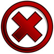 © Pixxsa - Cross, X symbol, icon(Failure, error, rejection, forbidden, dele