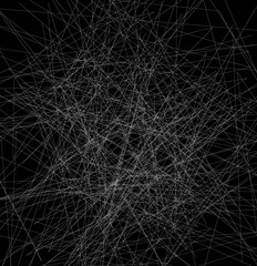 Leinwandbilder - Abstract chaotic, random monochrome texture, pattern. Artistic i