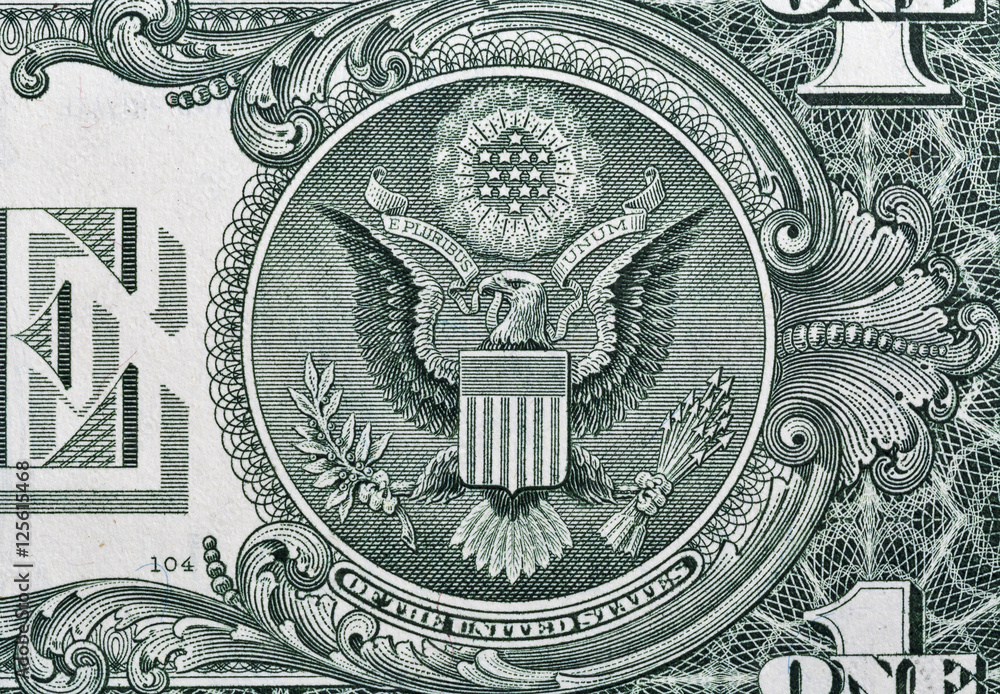 US one dollar bill closeup macro Stock Photo | Adobe Stock