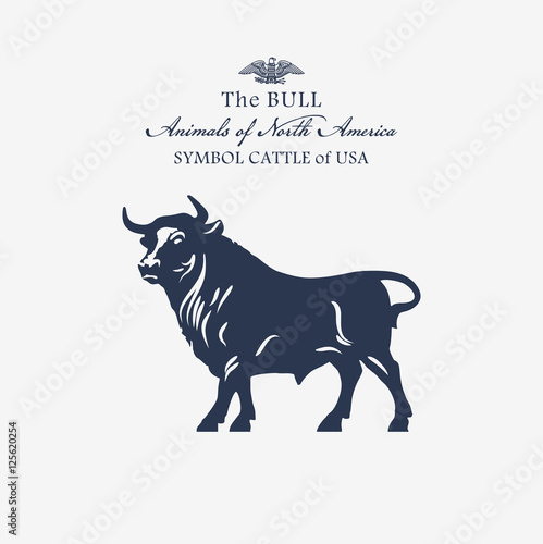 Бык, Символ Животноводства Америки - Buy This Stock Vector And.