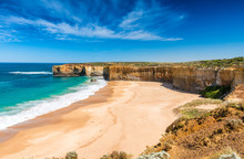 Beautiful Coastline On The Great Ocean Road, Victoria - Australi