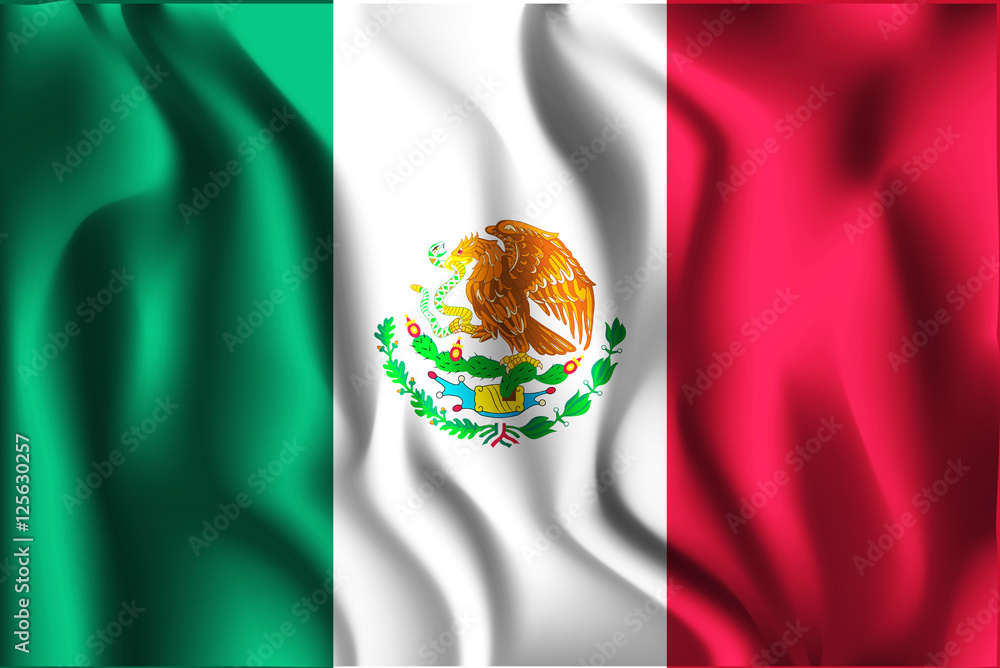 Flag of Mexico. Aspect Ratio 2 to 3 Stock Vector | Adobe Stock
