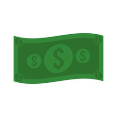 Poster - bill money dollar isolated icon vector illustration design