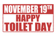 © Balint Radu - World toilet day sign or stamp