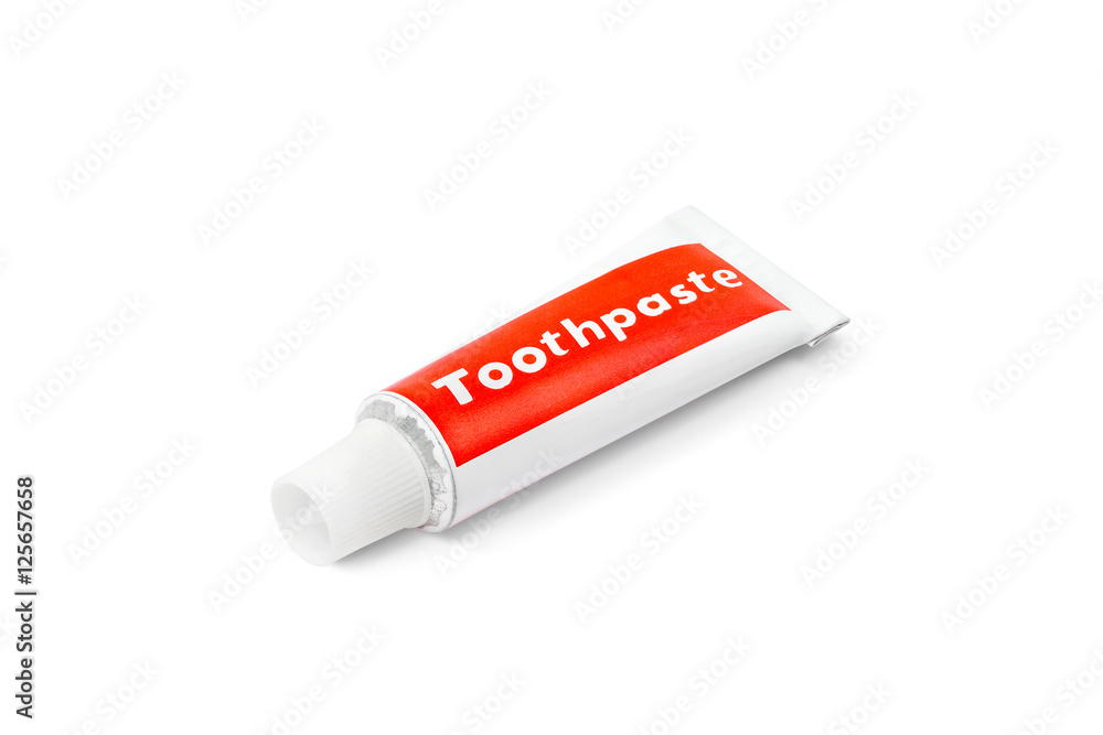 toothpaste tube isolated on white background Stock Photo | Adobe Stock