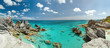 Panorama of rocky Bermuda coast