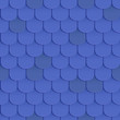 © VITAMIN - Shingles roof seamless pattern. Blue color. Classic style. Vector illustration