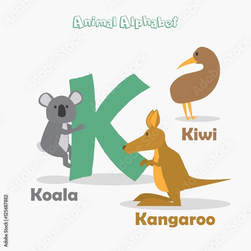 Animal With Letter K - bmp-fidgety