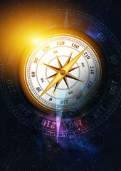 Wall Mural - time machine concept. colorful space nebula background, over light