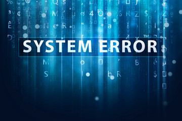 system error background