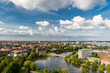 Kiel Panorama aus der Luft aufgenommen vom Rathausturm