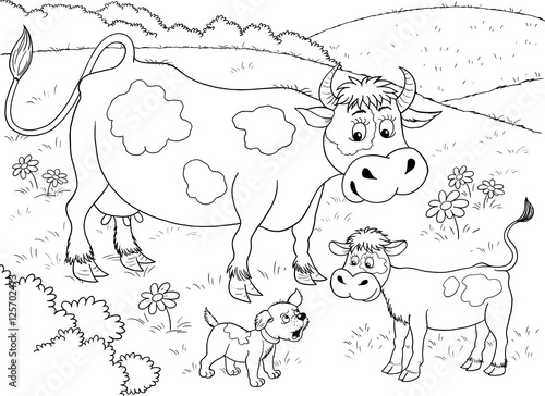 9000 Top Coloring Pages Of Cow And Calf For Free