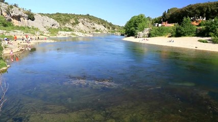 Wall Mural - L'été sur la rivière Gard