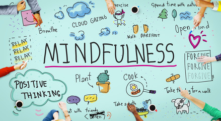 Wall Mural - mindfulness optimism relax harmony concept