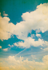 Wall Mural - Blue sky grunge background