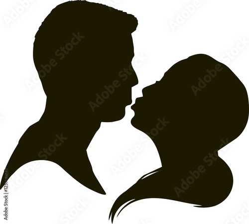 silhouette kissing couple boy and girlfriends romantic for profile buy this stock illustration and explore similar illustrations at adobe stock adobe stock silhouette kissing couple boy and
