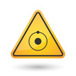 © jpgon - Isolated danger signal icon with an atom