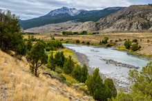 View Of The Yellowstone River In Montana