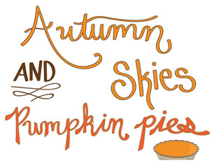 Sticker - Autumn Skies and Pumpkin Pies