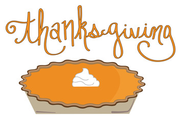 Wall Mural - Thanksgiving Pumpkin Pie