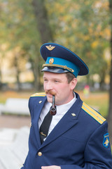 man in military uniform