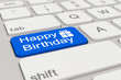 © marog-pixcells - Tastatur - happy birthday - blau