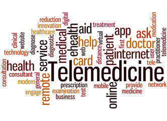 Telemedicine, word cloud concept 8