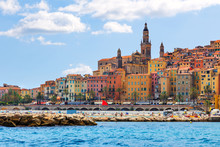 The Colorful Old Town Menton On French Riviera