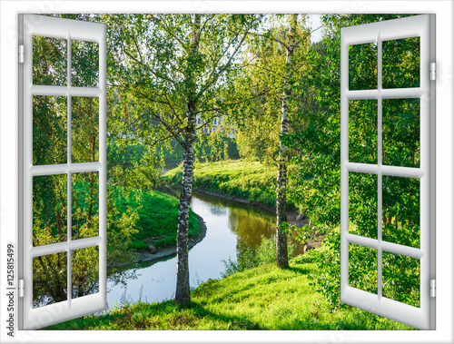 Dekoracja na wymiar  okno-z-widokiem-na-las