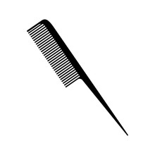 Comb Icon Over White Background .hair Saloon Design. Vector Illustration
