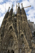 La Sagrada Familia - the cathedral designed by Gaudi, which is being build since 19 March 1882 and is not finished yet April 16, 2014 in Barcelona, Spain.