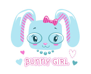 Sticker - Cute girlish illustration for baby girl