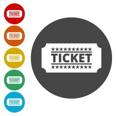 Poster - The ticket icon, Ticket symbol 