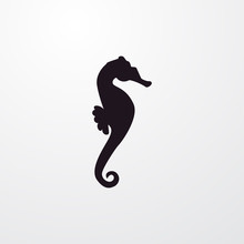 Seahorse Icon Illustration