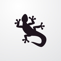 Poster - lizard icon illustration