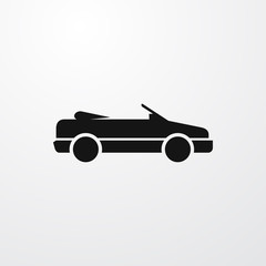 Wall Mural - cabriolet icon illustration