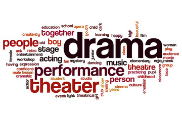 Poster - Drama word cloud