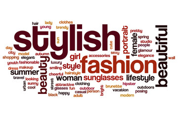 Sticker - Stylish word cloud