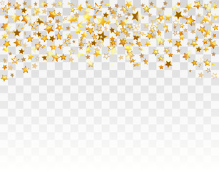 Canvas Print - Gold stars Holiday background