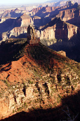 Sticker - Evening light on the North Rim from Point Imperial